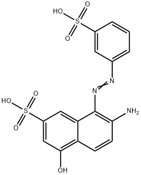 7-amino-4-hydroxy-8-[(3-sulphophenyl)azo]naphthalene-2-sulphonic acid 구조식 이미지