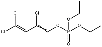 디에틸2,4,4-트리클로로부타-1,3-디에닐인산염 구조식 이미지