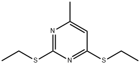 2,4-bisethylthio-6-methyl-pyrimidine Structure