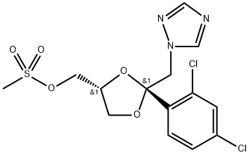 67914-86-7 cis-2-(2,4-Dichlorophenyl)-2-(1H-1,2,4-triazol-1-ylmethyl)-1,3-dioxolan-4-ylmethyl methanesulphonate