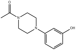 1-ACETYL-4-(4-HYDROXYPHENYL)PIPERAZINE 구조식 이미지