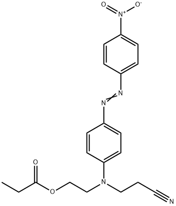 2-[N-(2-cyanoethyl)-4-[(4-nitrophenyl)azo]anilino]ethyl propionate 구조식 이미지