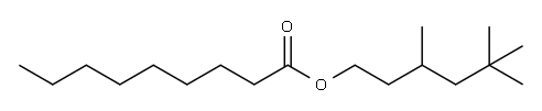 3,5,5-trimethylhexyl nonan-1-oate 구조식 이미지