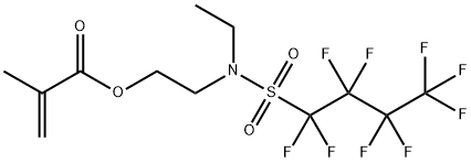 2-[ethyl[(nonafluorobutyl)sulphonyl]amino]ethyl methacrylate Structure
