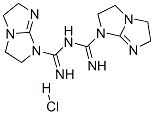 2,3,5,6-tetrahydro-N-[imino(2,3,5,6-tetrahydro-1H-imidazo[1,2-a]imidazol-1-yl)methyl]-1H-imidazo[1,2-a]imidazole-1-carboxamidine monohydrochloride 구조식 이미지