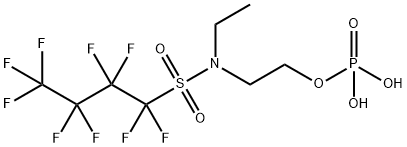 2-[ethyl[(1,1,2,2,3,3,4,4,4-nonafluorobutyl)sulphonyl]amino]ethyl dihydrogen phosphate Structure