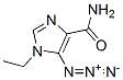 1H-Imidazole-4-carboxamide,  5-azido-1-ethyl- 구조식 이미지