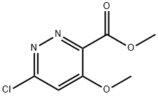 METHYL 6-CHLORO-4-METHOXYPYRIDAZINE-3-CARBOXYLATE 구조식 이미지