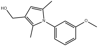 1-(3-METHOXYPHENYL)-2,5-DIMETHYL-1H-PYRROLE-3-METHANOL 구조식 이미지