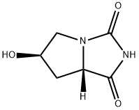 1H-Pyrrolo[1,2-c]imidazole-1,3(2H)-dione,tetrahydro-6-hydroxy-,(6R,7aS)-(9CI) 구조식 이미지