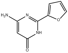 4(3H)-PyriMidinone, 6-aMino-2-(2-furanyl)- 구조식 이미지