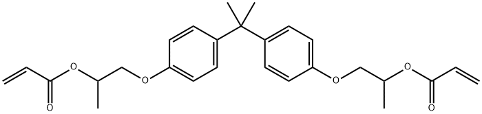 BISPHENOL A DIGLYCIDYL DIACRYLATE Structure