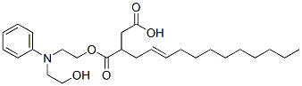 1-[2-[(2-히드록시에틸)아닐리노]에틸]​​수소2-도데세닐숙시네이트 구조식 이미지