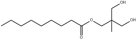 Nonanoic acid 3-hydroxy-2-(hydroxymethyl)-2-methylpropyl ester 구조식 이미지