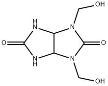 Tetrahydro-1,3-bis(hydroxymethyl)imidazo[4,5-d]imidazole-2,5(1H,3H)-dione 구조식 이미지