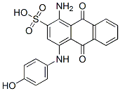 1-amino-9,10-dihydro-4-[(4-hydroxyphenyl)amino]-9,10-dioxoanthracene-2-sulphonic acid  구조식 이미지