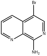 5-브로모-[1,7]나프티리딘-8-일라민 구조식 이미지