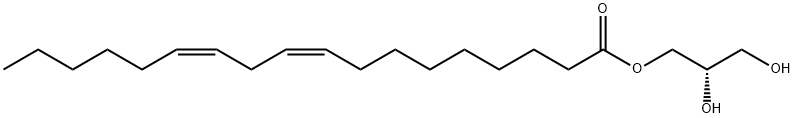 (9Z,12Z)-9,12-Octadecadienoic Acid (2S)-2,3-Dihydroxypropyl Ester 구조식 이미지