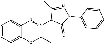 4-[(2-ethoxyphenyl)azo]-2,4-dihydro-5-methyl-2-phenyl-3H-pyrazol-3-one 구조식 이미지