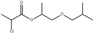 1-methyl-2-(2-methylpropoxy)ethyl 2-chloropropionate 구조식 이미지