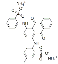 diammonium 4,4'-[(9,10-dihydro-9,10-dioxo-1,4-anthrylene)diimino]bis(toluene-3-sulphonate) 구조식 이미지