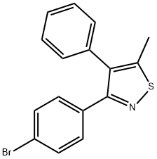 3-(4-BROMO-PHENYL)-5-METHYL-4-PHENYL-ISOTHIAZOLE 구조식 이미지