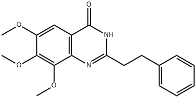 4(1H)-Quinazolinone,  6,7,8-trimethoxy-2-(2-phenylethyl)-  (9CI) Structure