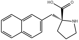 (R)-알파-(2-나프탈렌일메틸)-프롤린-HCL 구조식 이미지