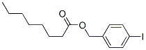 Octanoic acid p-iodobenzyl ester Structure