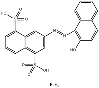 barium 3-[(2-hydroxynaphthyl)azo]naphthalene-1,5-disulphonate 구조식 이미지