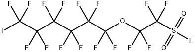 2-[(1,1,2,2,3,3,4,4,5,5,6,6-Dodecafluoro-6-iodohexyl)oxy]-1,1,2,2-tetrafluoroethanesulphonyl fluoride Structure