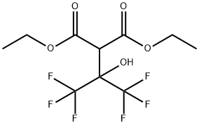 [2,2,2-Trifluoro-1-hydroxy-1-(trifluoromethyl)ethyl]malonic acid diethyl ester 구조식 이미지