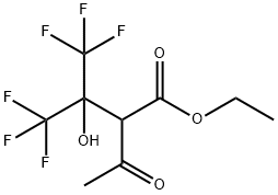 2-Acetyl-3-hydroxy-4,4,4-trifluoro-3-(trifluoromethyl)butyric acid ethyl ester Structure