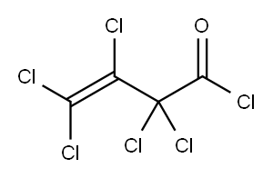 pentachloro-3-butenoic acid chloride 구조식 이미지