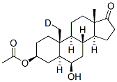 Androstan-17-one-19-d, 3-(acetyloxy)-6-hydroxy-, (3.beta.,5.alpha.,6.beta.)- 구조식 이미지