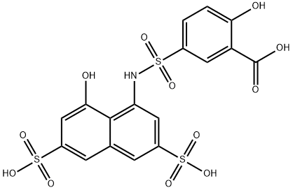 68003-34-9 5-[[(8-hydroxy-3,6-disulpho-1-naphthyl)amino]sulphonyl]salicylic acid