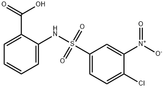 2-[(4-클로로-3-니트로페닐)술포닐]안트라닐산 구조식 이미지