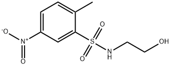 N-(2-hydroxyethyl)-4-nitrotoluene-2-sulphonamide 구조식 이미지