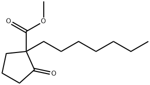 methyl 1-heptyl-2-oxocyclopentanecarboxylate Structure