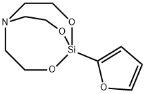 1-(2-Furanyl)-2,8,9-trioxa-5-aza-1-silabicyclo[3.3.3]undecane 구조식 이미지