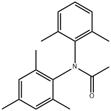 N-(2,6-Dimethylphenyl)-N-(2,4,6-trimethylphenyl)acetamide 구조식 이미지
