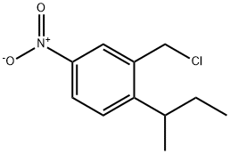 2-(chloromethyl)-1-(1-methylpropyl)-4-nitrobenzene 구조식 이미지