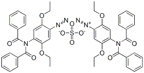 4-[bis(benzoyl)amino]-2,5-diethoxybenzenediazonium sulphate 구조식 이미지