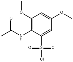 2-acetamido-3,5-dimethoxybenzenesulphonyl chloride Structure