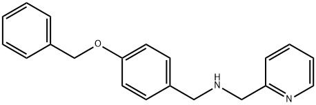 (4-BENZYLOXY-BENZYL)-PYRIDIN-2-YLMETHYL-AMINE 구조식 이미지