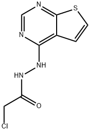 N'1-THIENO[2,3-D]PYRIMIDIN-4-YL-2-CHLOROETHANOHYDRAZIDE Structure