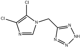 4,5-Dichloro-1-[(2H-tetrazol-5-yl)methyl]-1H-imidazole 구조식 이미지