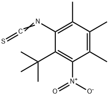 2-(tert-부틸)-4,5,6-트리메틸-3-니트로페닐이소티오시아네이트 구조식 이미지