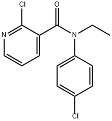 N3-(4-CHLOROPHENYL)-N3-ETHYL-2-CHLORONICOTINAMIDE 구조식 이미지
