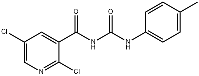 N-[(2,5-DICHLORO-3-PYRIDYL)CARBONYL]-N'-(4-METHYLPHENYL)UREA 구조식 이미지